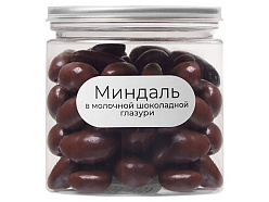 Миндаль в молочной шоколадной глазури «Glazura», 140 гр