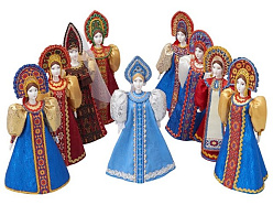 Подарочный набор: кукла фарфоровая, чай "Малина с мятой"