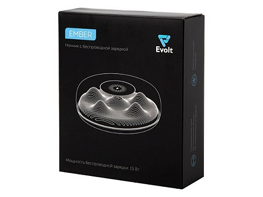Ночник с беспроводной зарядкой «Ember», 15 Вт