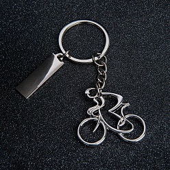 Брелок SILV CYCLIST; 4,0 x 4,0 x 0,4 см; металл