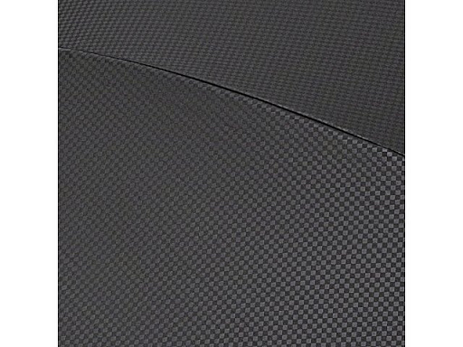 Зонт-трость «Carbon» с куполом из переработанного пластика