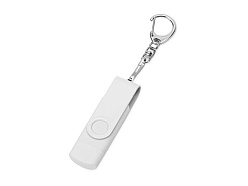 USB 3.0/micro USB/Type-C - флешка на 32 Гб 3-в-1 с поворотным механизмом