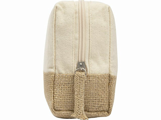 Косметичка «Jute» с ручкой из хлопка и джута