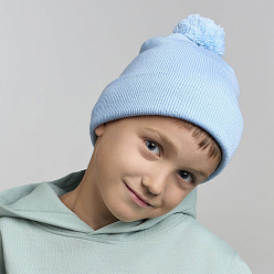Шапка вязаная детская с помпоном KID WIND-S