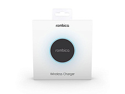 Беспроводное зарядное устройство «NEO Core Quick» c быстрой зарядкой с логотипом Rombica