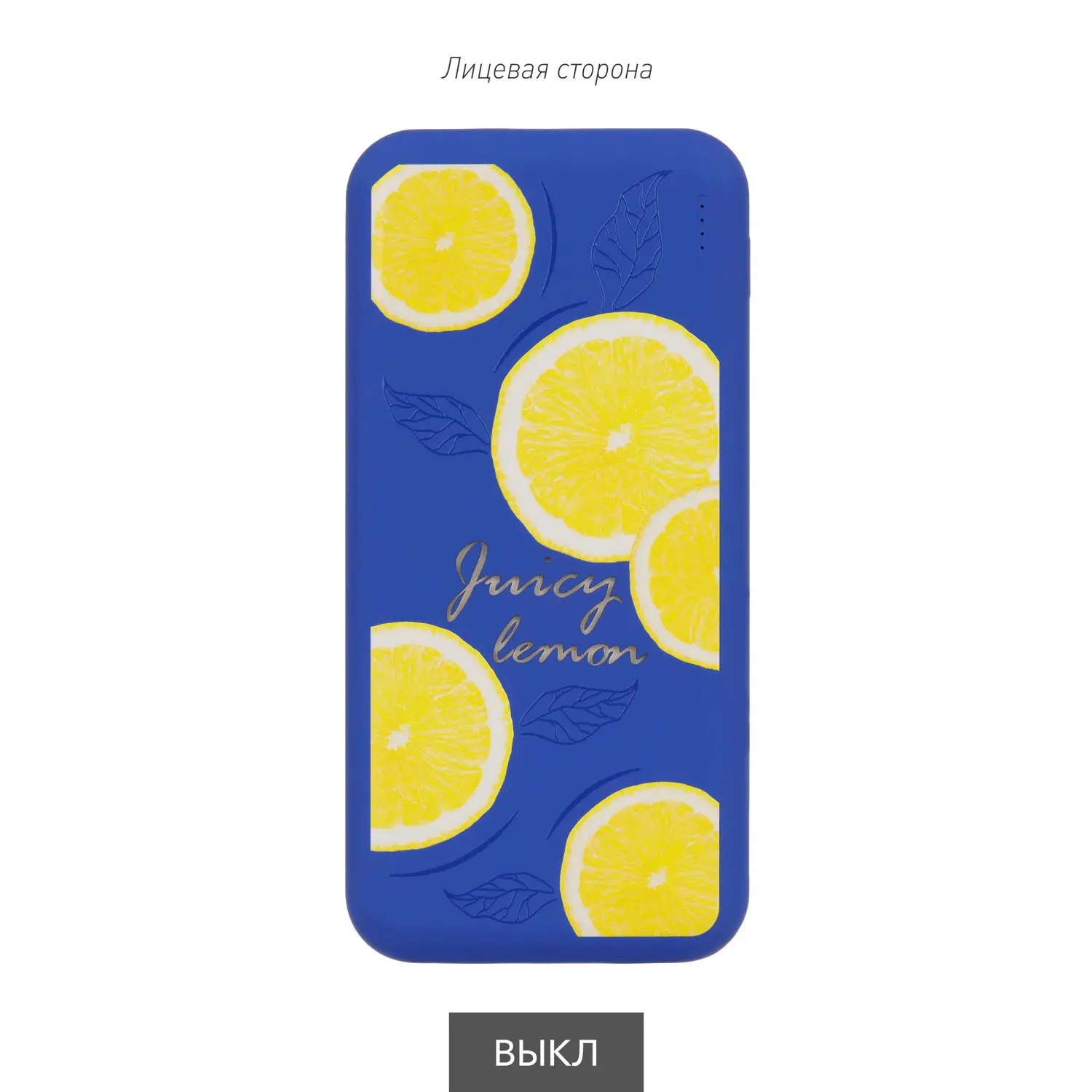 Внешний аккумулятор с подсветкой Люче Ультрамарин (Luce Ultramarine) 10000 mAh