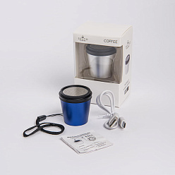 Портативная mini Bluetooth-колонка Sound Burger "Coffee" серебристый