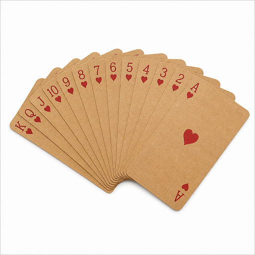 Набор игральных карт «Ace» из крафт-бумаги, натуральный