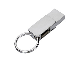 USB 3.0- флешка «Mercury» на 128 Гб с поворотным механизмом и дополнительным разъемом Type-C
