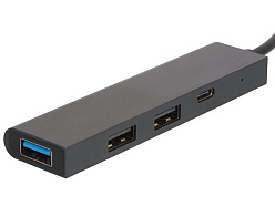 USB-хаб «Command» с коннектором 2-в-1 USB-C и USB-A, 2.0/3.0