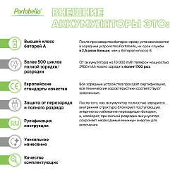 Внешний аккумулятор Юнион PD (Union PD) 10000mAh с функцией беспроводной зарядки 15W