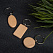 Брелок TIMBER CIRCLE; d = 4 см; дерево