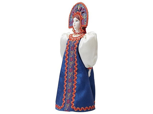 Подарочный набор: кукла фарфоровая, мёд с гецким орехом