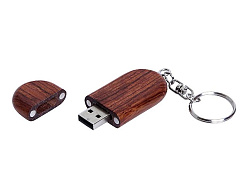 USB 3.0- флешка на 32 Гб овальной формы и колпачком с магнитом