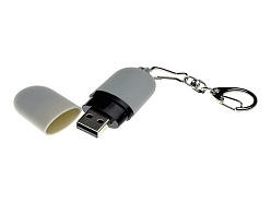 USB 2.0- флешка «Goutte Soft-touch» на 8 Гб каплевидной формы