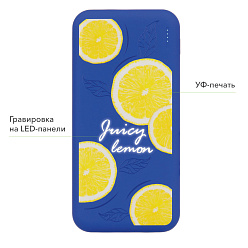 Внешний аккумулятор с подсветкой Люче Ультрамарин (Luce Ultramarine) 10000 mAh