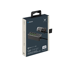 АЗУ 1 USB + 3 USB для пассажиров, QC 3.0, 7Аa