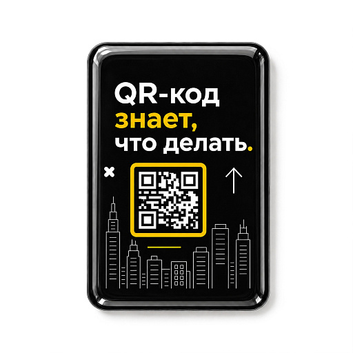Объемный стикер из эпоксидной смолы на дверь вертикальный