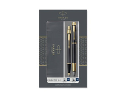 Набор Parker «IM Core Black GT»: ручка шариковая, ручка перьевая