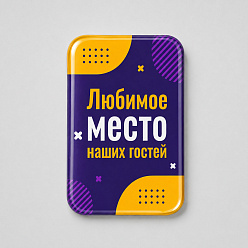 Объемный стикер из эпоксидной смолы на дверь вертикальный