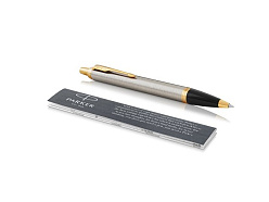 Ручка шариковая Parker «IM Core Brushed Metal GT»