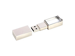 USB 2.0- флешка на 8 Гб кристалл в металле