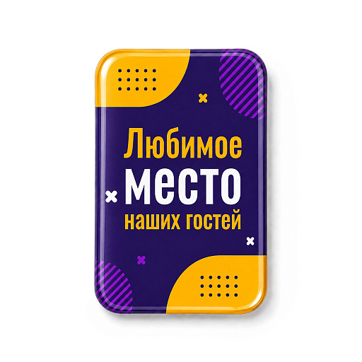 Объемный стикер из эпоксидной смолы на дверь вертикальный