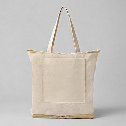 Складная сумка Jute из хлопка и джута с карманом