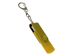 USB 3.0- флешка на 128 Гб с поворотным механизмом и дополнительным разъемом Type-C