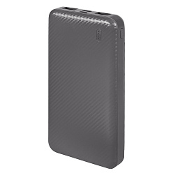 Универсальный аккумулятор Rib 10 (10000 мАч), белый, 13,5х6.8х1,5 см