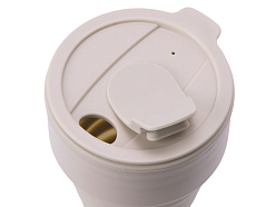 Силиконовый складной стакан «GoCup», бежевый